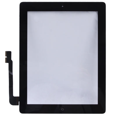 (Controller Button + Home Key Button PCB Membrane Flex Cable + Touch Panel Installation Adhesive) Touch Panel for New iPad (iPad 3)