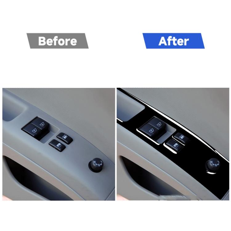 For Nissan 350Z 2003-2005 2pcs Car Window Lift Decorative Sticker, Left Drive, Car Window Lift, Left Drive