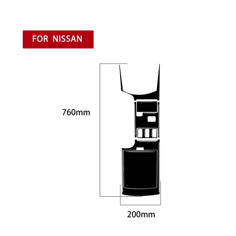 For Nissan 350Z 2003-2005 4pcs Car Central System Control Type A Decorative Stickers, Left and Right Drive Universal, Car Central System Control Type A