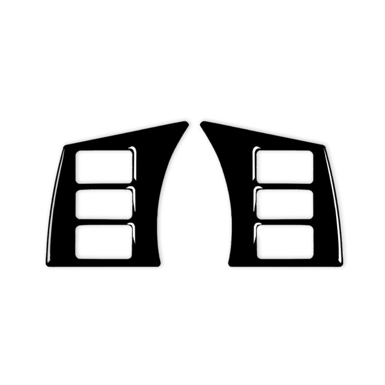 For Nissan 350Z 2003-2009 2pcs Car Steering Wheel Button Frame Type A Decorative Stickers, Left and Right Drive Universal, Car Steering Wheel Button Frame Type A