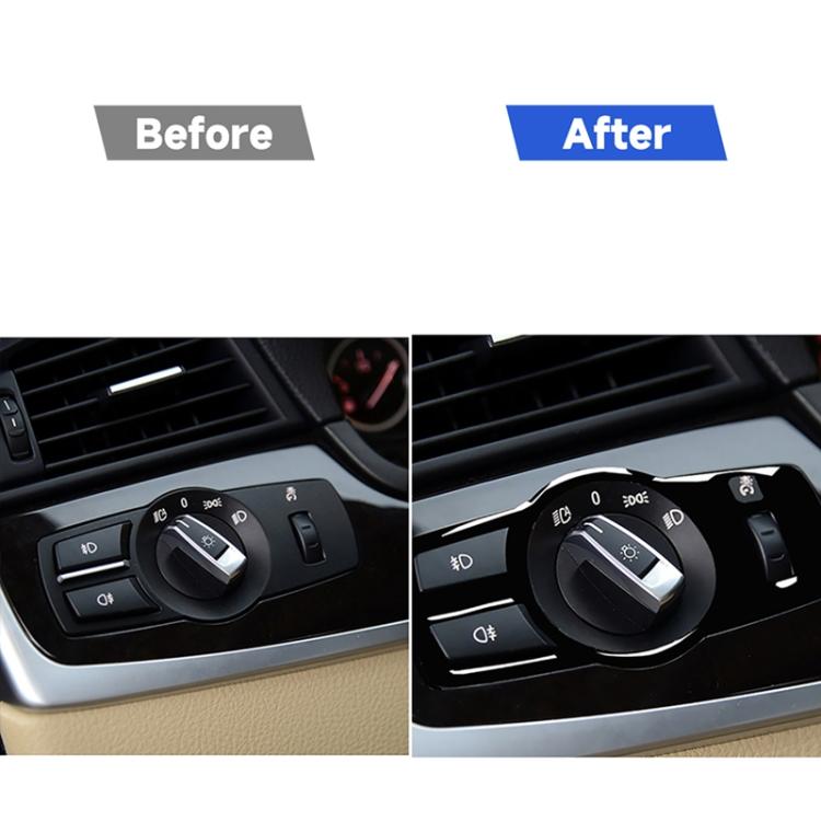 For BMW 5 Series F10 / F07 / F25 / F26 Car Headlight Switch Decorative Sticker,Left and Right Drive Universal, Headlight Switch