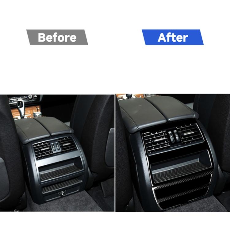 For BMW 5 Series F10 2011-2017 4pcs Car Rear Air Outlet Decorative Sticker,Left and Right Drive Universal, Rear Air Outlet Decorative