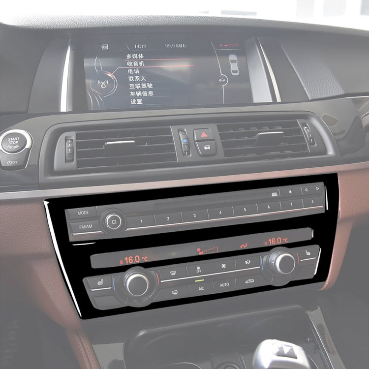 For BMW 5 Series F07 5GT 535i 2010-2016 Car CD Panel Center Console Air Conditioning Panel Decorative Sticker, CD Panel Center Console Air Conditioning