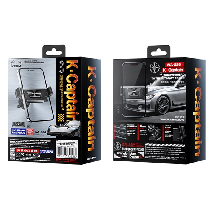 WK WA-S56 K Captain Speed Series Mechanic Car Air Outlet Phone Holder, WA-S56