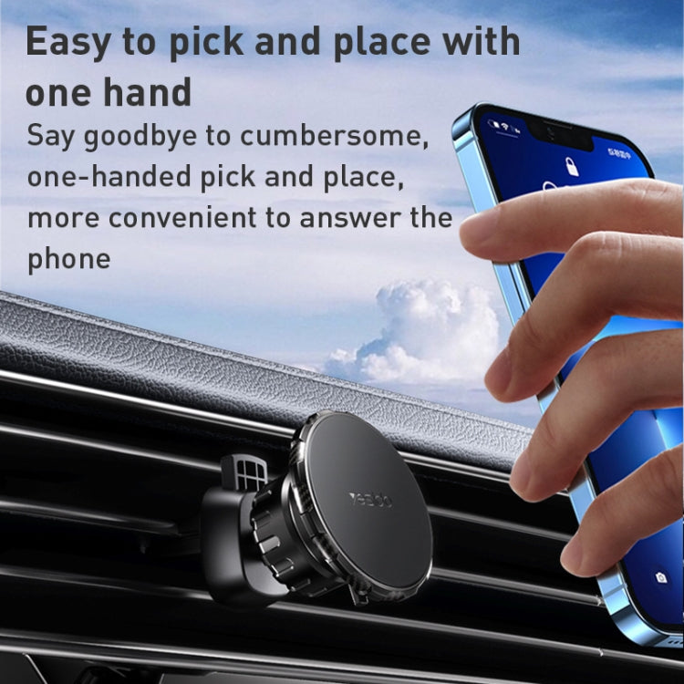 Yesido C160 Suction Cup Type Telescopic Rod Magnetic Car Phone Holder, C160