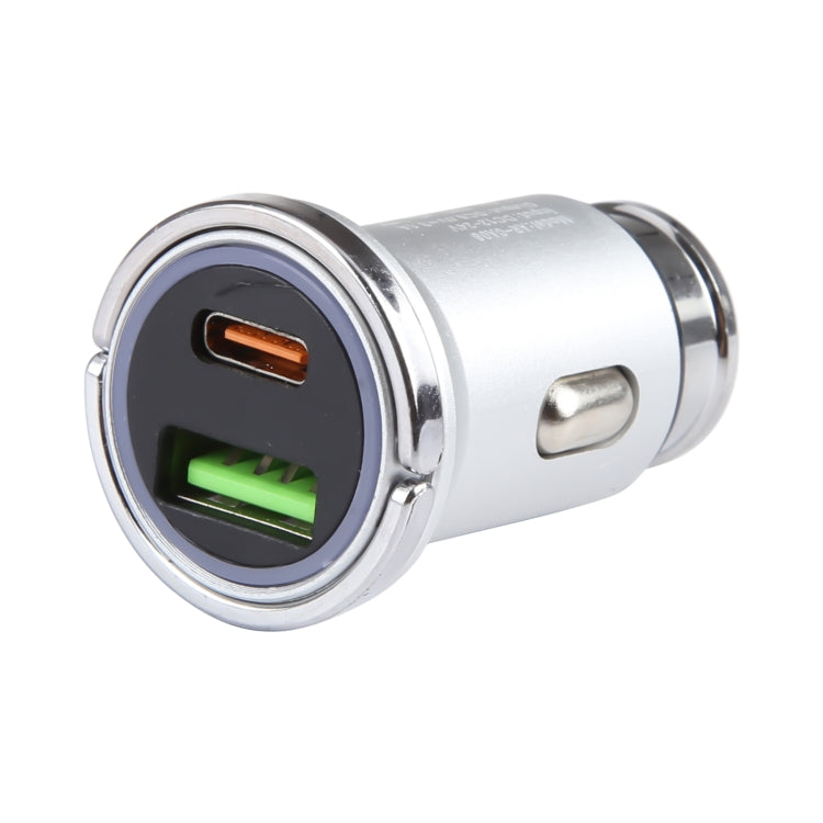 AR-CA08 12W 2A USB-C / Type-C + USB Ports Car Charger