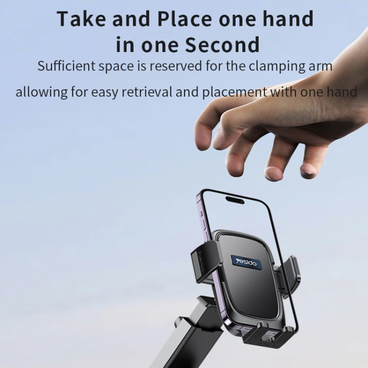 Yesido C262 Suction Cup Retractable Adjustable Car Phone Holder, C262