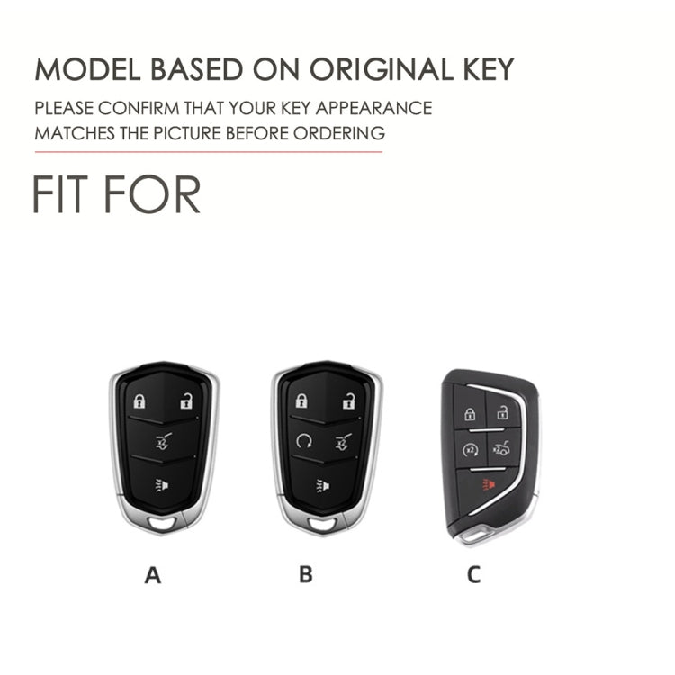 For Cadillac / CT5 / CT6 / XT6 C088 Car Key Leather Protective Case, C088