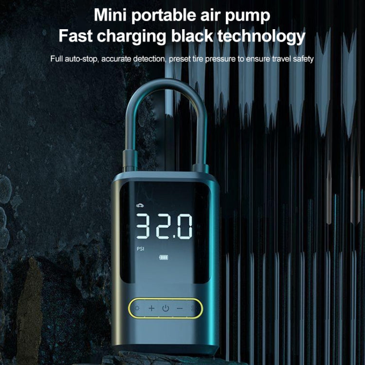 ATJ-8466 Portable Car Tire Air Pump Digital Display Wireless Electric Air Pump, Style: Lithium Battery, Lithium Battery Style