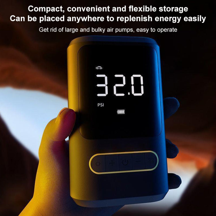 ATJ-8466 Portable Car Tire Air Pump Digital Display Wireless Electric Air Pump, Style: Lithium Battery, Lithium Battery Style