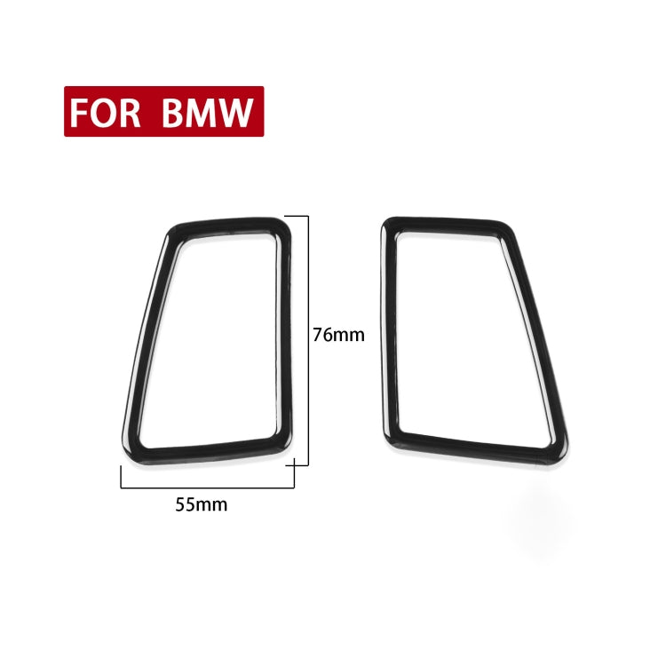For BMW 3 Series E90 2005-2012 2pcs Car Instrument Air Outlet Frame Decorative Sticker, Left and Right Drive Universal