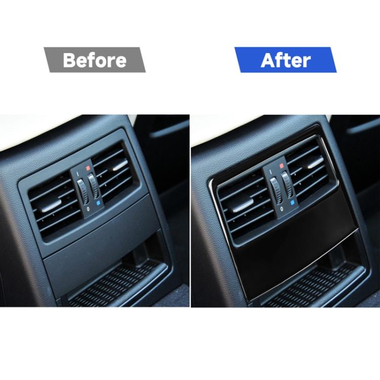 For BMW 3 Series E90/E92 2005-2012 Car Rear Air Vents without Holes Decorative Sticker, Left and Right Drive Universal, Car Rear Air Vents without Holes