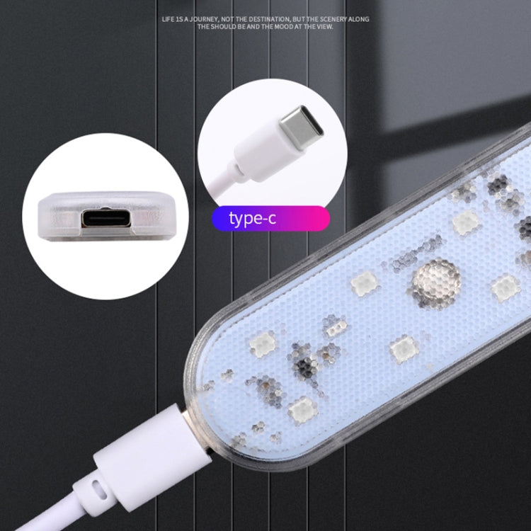USB-C / Type-C Colorful Touch Switch Control Car Foot Ambient Light, Type-C Colorful