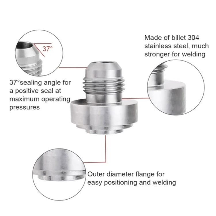 AN4 Car Oil Pipe Joint Breathable Pot Connector, AN4