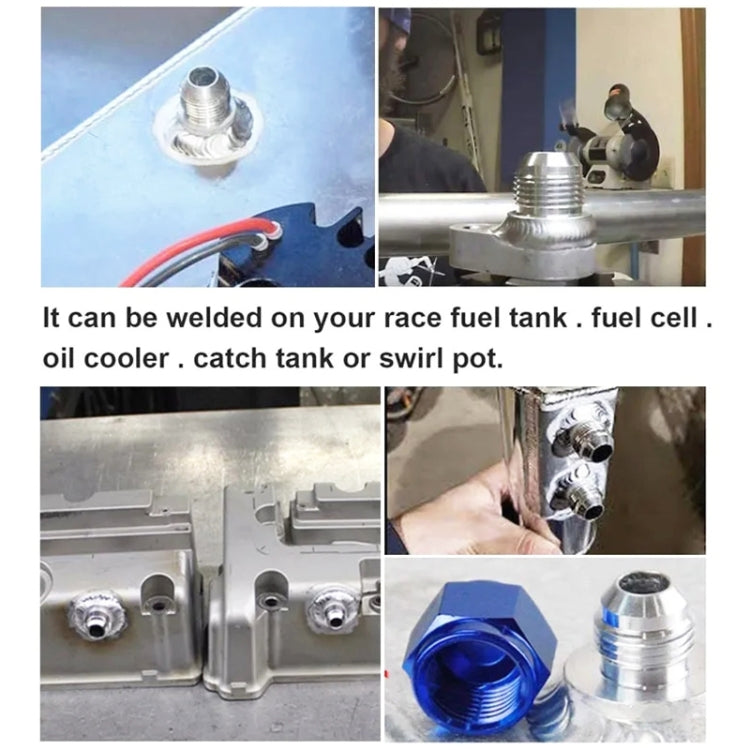 AN6 Car Oil Pipe Joint Breathable Pot Connector, AN6