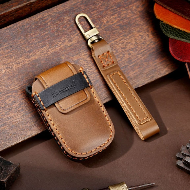 For Kia Sportage R / K5 / K4 / K2 / KX3 Hallmo A Style Car Cowhide Leather Key Protective Cover Key Case, C132