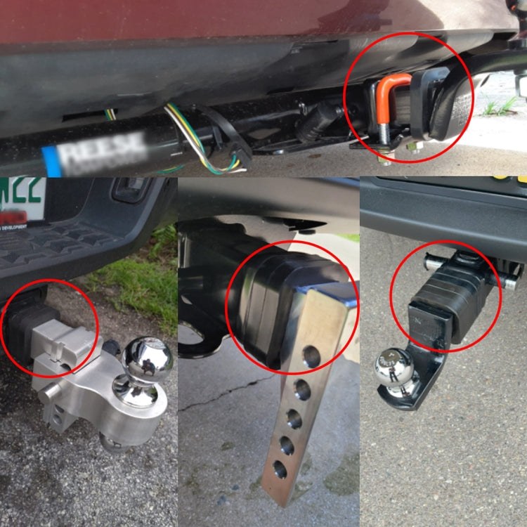 CP-3015 4 in 1 Car 2 inch Trailer Hitch Receiver Silencer Pad, 4 in 1