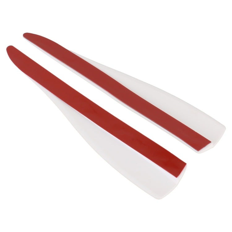 1 Pair Car Solid Color Silicone Bumper Strip, Style: Short, Solid Color