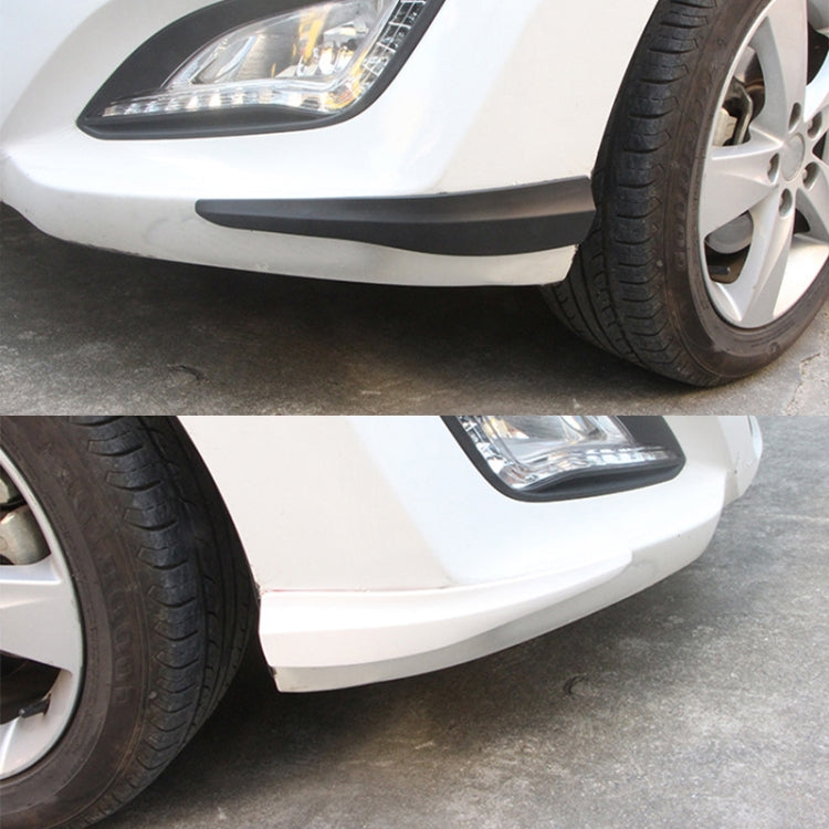 1 Pair Car Solid Color Silicone Bumper Strip, Style: Short, Solid Color