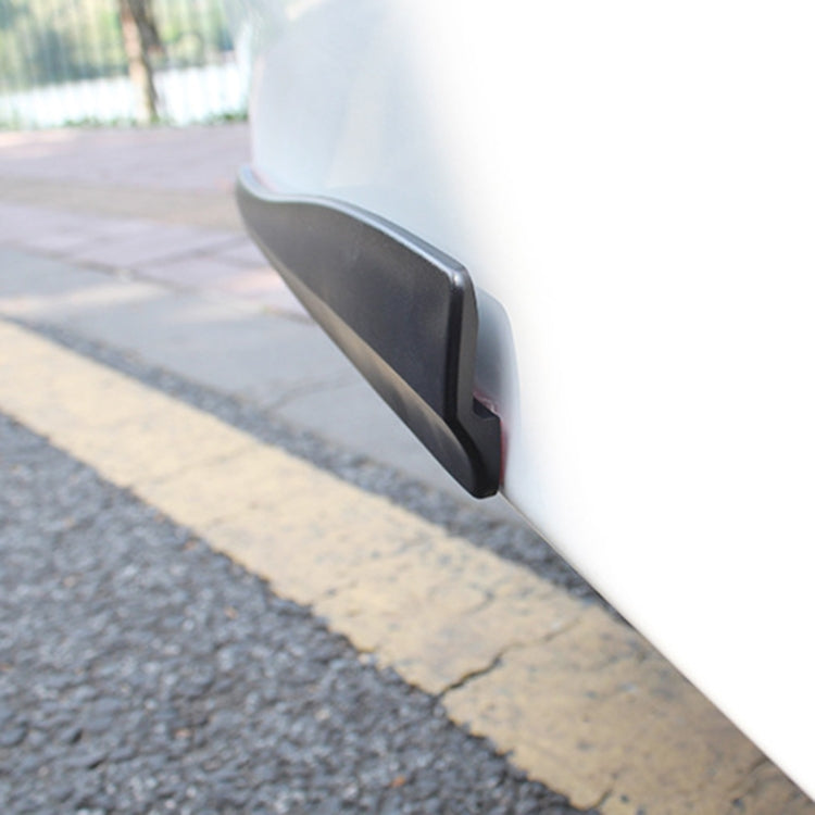 1 Pair Car Solid Color Silicone Bumper Strip, Style: Short, Solid Color