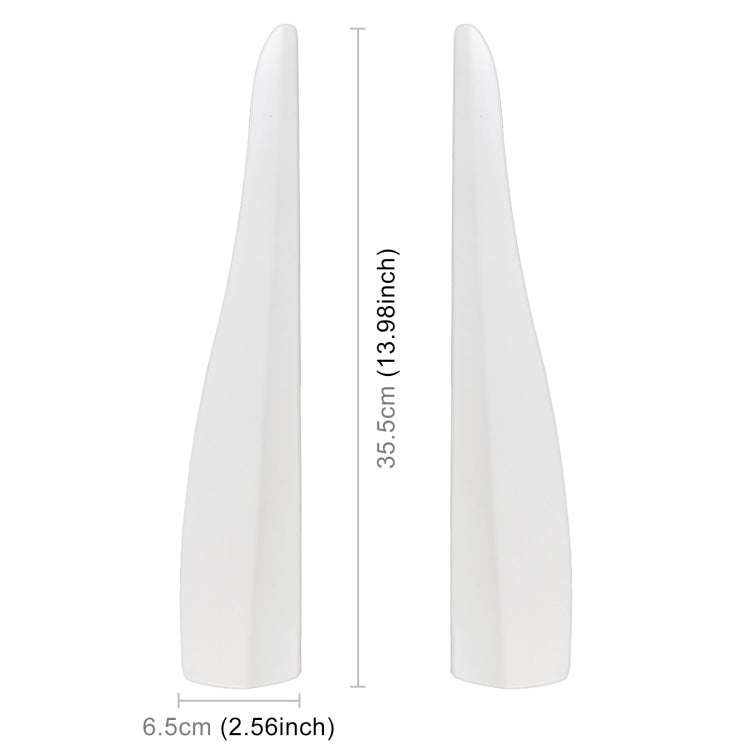 1 Pair Car Solid Color Silicone Bumper Strip, Style: Long, Solid Color