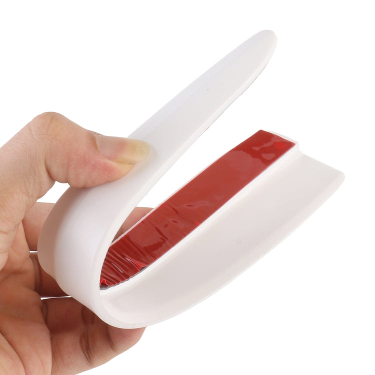 1 Pair Car Solid Color Silicone Bumper Strip, Style: Long, Solid Color
