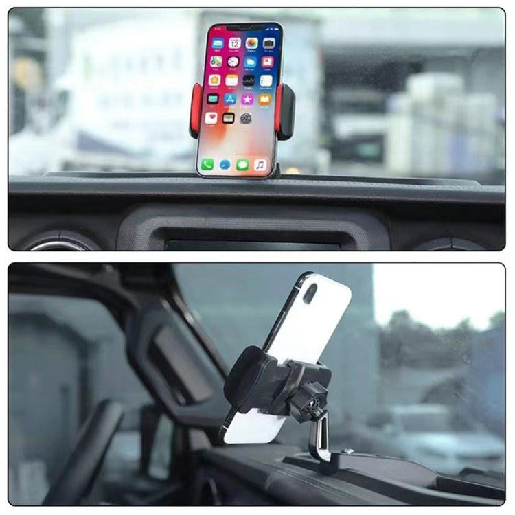 For Jeep Wrangler JL / JT 2018 Car Modified Dashboard Storage Box with Phone Navigation Bracket, For Jeep Wrangler JL / JT 2018