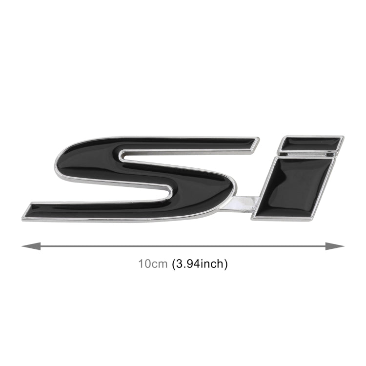 Car Si Metal Stickers Personalized Aluminum Alloy Decorative Stickers, Size:10 x 3cm