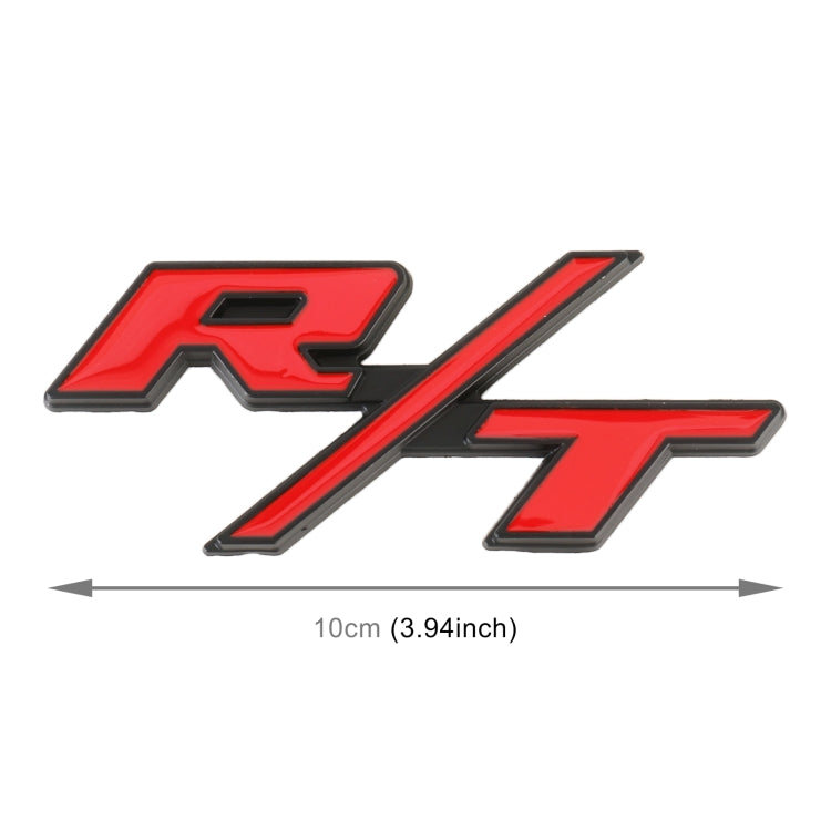 Car R / T Personalized Aluminum Alloy Decorative Stickers, Size:10.5 x 5cm