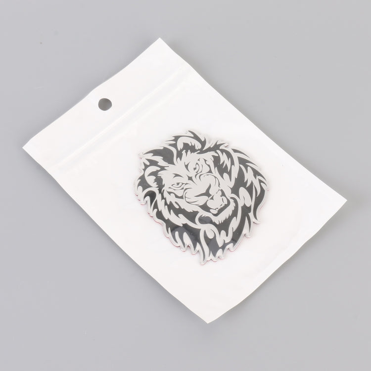 Car Lion Metal Stickers Personalized Aluminum Alloy Decorative Stickers, Size:8 x 7.5cm, Lion Stickers