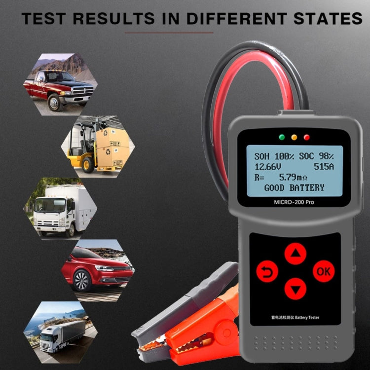 MICRO-200 PRO Car Battery Tester Battery Internal Resistance Life Analyzer, Nordic Version, MICRO-200 PRO, Nordic
