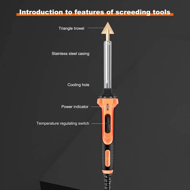 100W Electric Soldering Iron Plastic Welding Machine Car Bumper Repair Plier, EU Plug, EU Plug