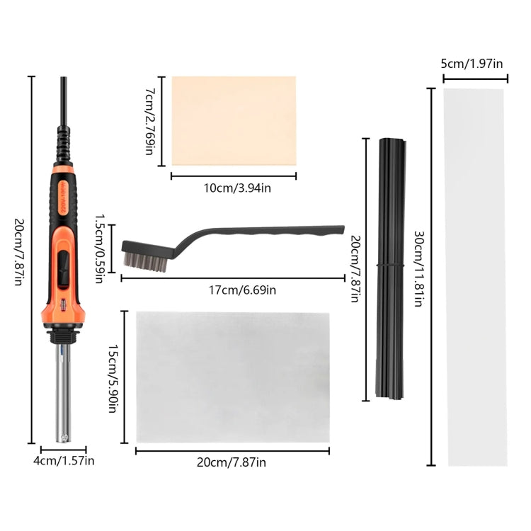 100W Electric Soldering Iron Plastic Welding Machine Car Bumper Repair Plier, UK Plug, UK Plug