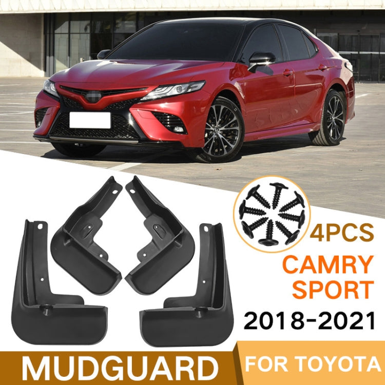 For Toyota Camry Sport 2018-2021 4pcs/Set Car Auto Soft Plastic Splash Flaps Fender Guard, For Toyota Camry Sport 2018-2021