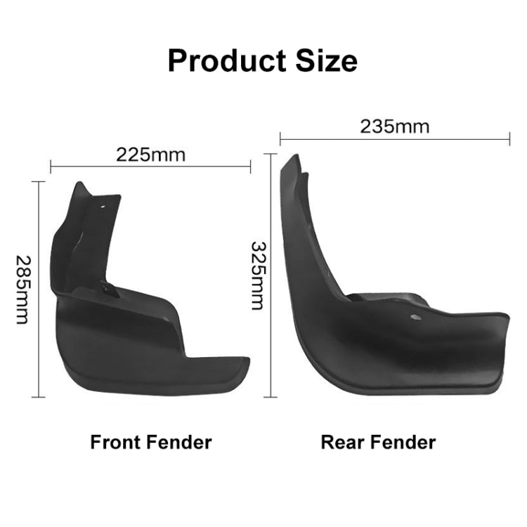 For Nissan Qashqai 2015-2021 4pcs/Set Car Auto Soft Plastic Splash Flaps Fender Guard, For Nissan Qashqai 2015-2021