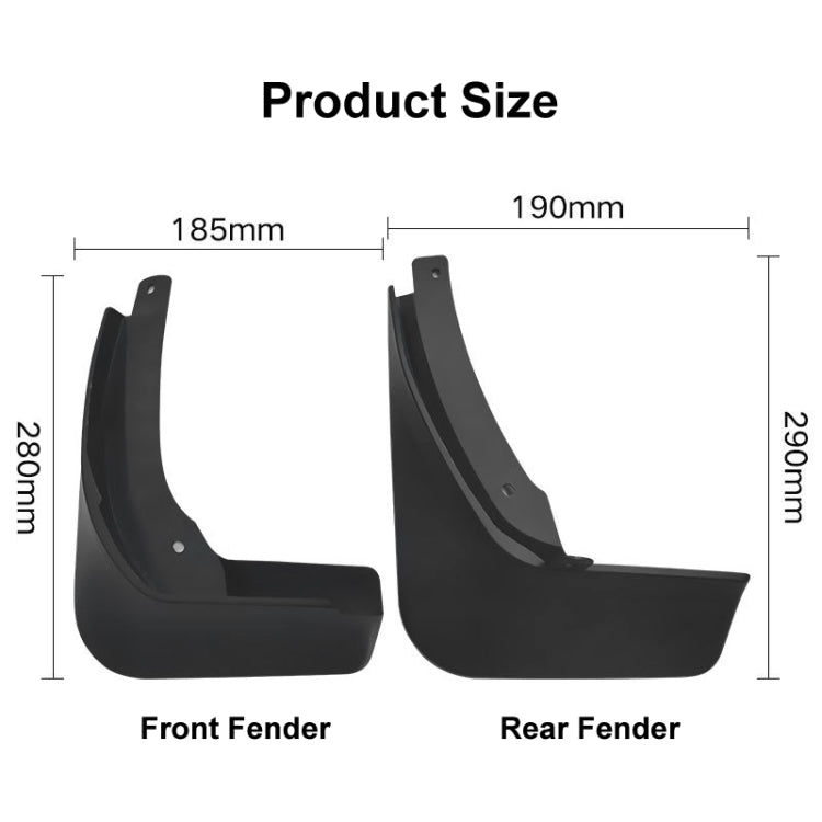 For Skoda Superb 2016-2021 4pcs/Set Car Auto Soft Plastic Splash Flaps Fender Guard, For Skoda Superb 2016-2021