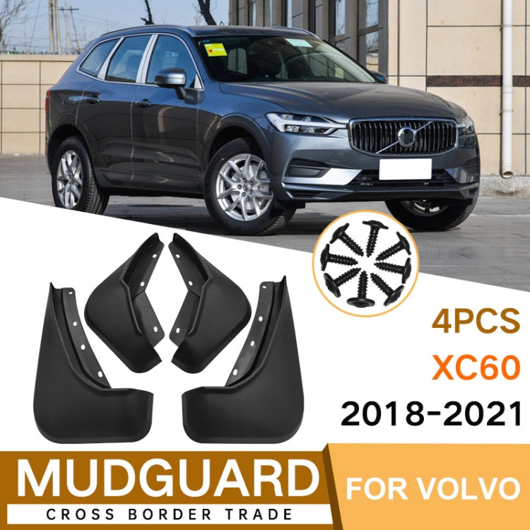 For Volvo XC60 2018-2023 4pcs/Set Car Auto Soft Plastic Splash Flaps Fender Guard, For Volvo XC60 2018-2023