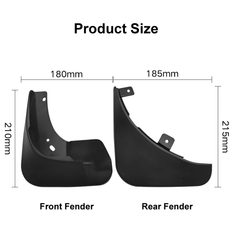 For Skoda Fabia MK2 5J 2007-2011 4pcs/Set Car Auto Soft Plastic Splash Flaps Fender Guard, For Skoda Fabia MK2 5J 2007-2011