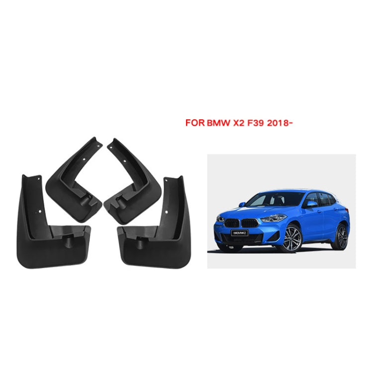 For BMW X2 F39 2018-2023 4pcs/Set Car Auto Soft Plastic Splash Flaps Fender Guard, For BMW X2 F39 2018-2023