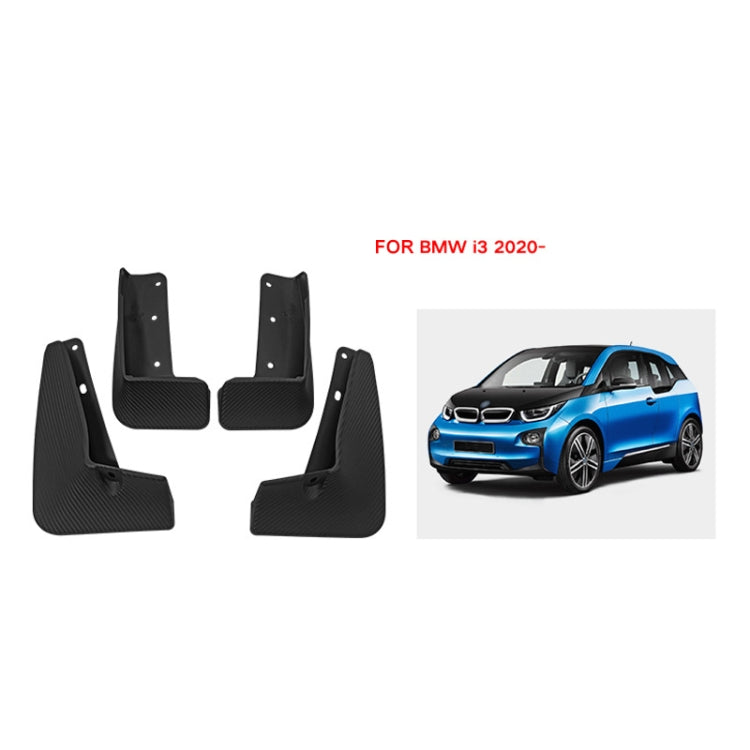 For BMW i3 Electric 2020-2023 4pcs/Set Car Auto Soft Plastic Splash Flaps Fender Guard, For BMW i3 Electric 2020-2021