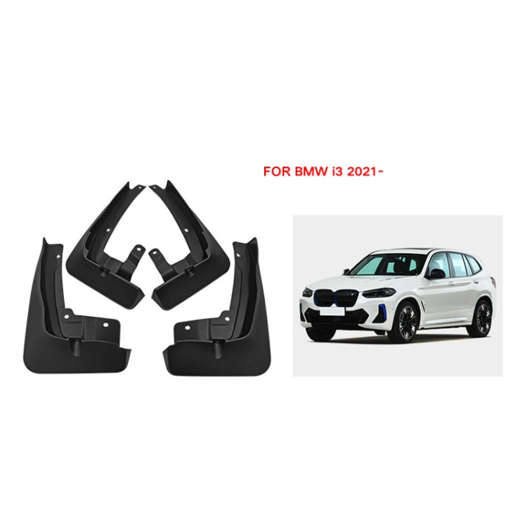For BMW iX3 Electric 2021-2023 4pcs/Set Car Auto Soft Plastic Splash Flaps Fender Guard, For BMW iX3 Electric 2021-2022