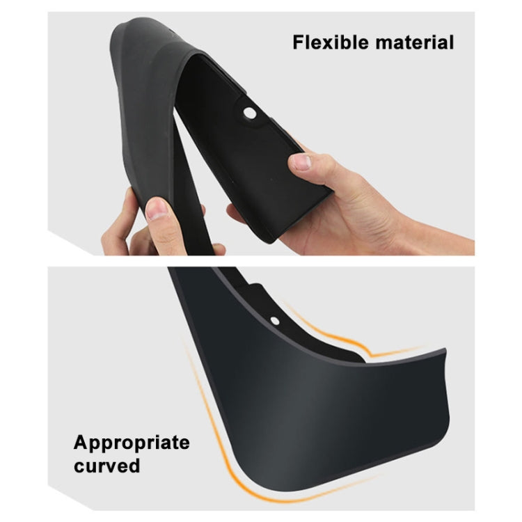 For BMW iX3 Electric 2021-2023 4pcs/Set Car Auto Soft Plastic Splash Flaps Fender Guard, For BMW iX3 Electric 2021-2022