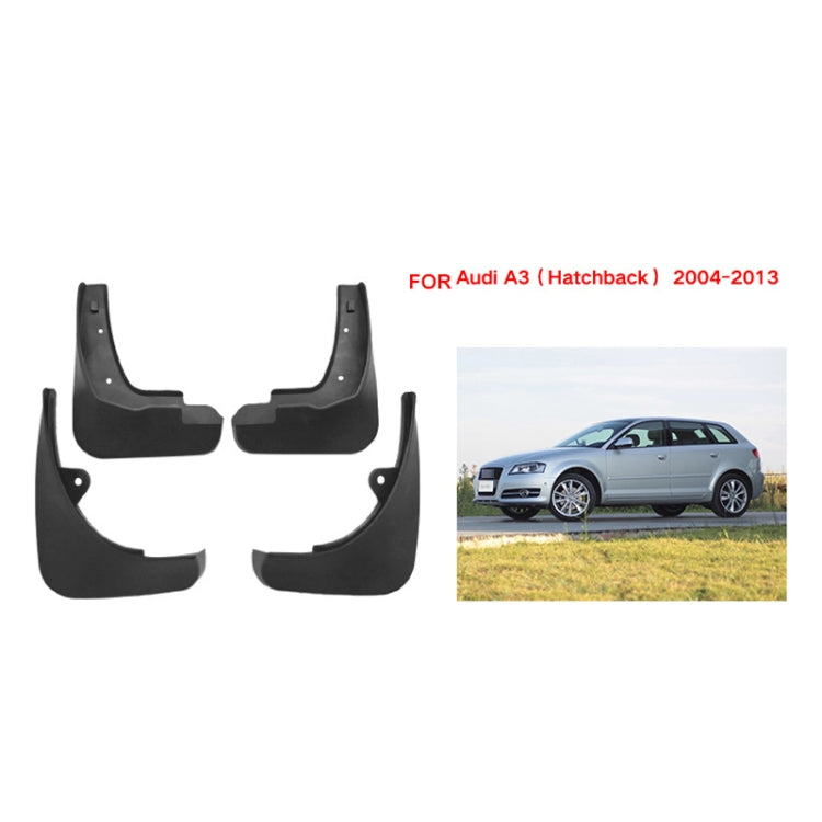 For Audi A3 2004-2013 4pcs/Set Car Auto Soft Plastic Splash Flaps Fender Guard, For Audi A3 2004-2013