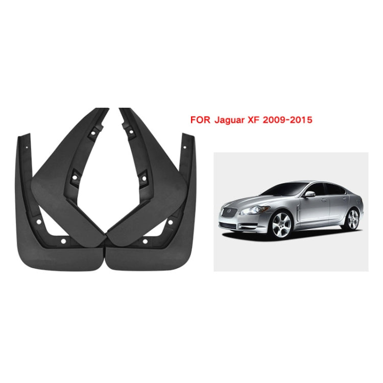 For Jaguar XF 2009-2015 4pcs/Set Car Auto Soft Plastic Splash Flaps Fender Guard, For Jaguar XF 2009-2015