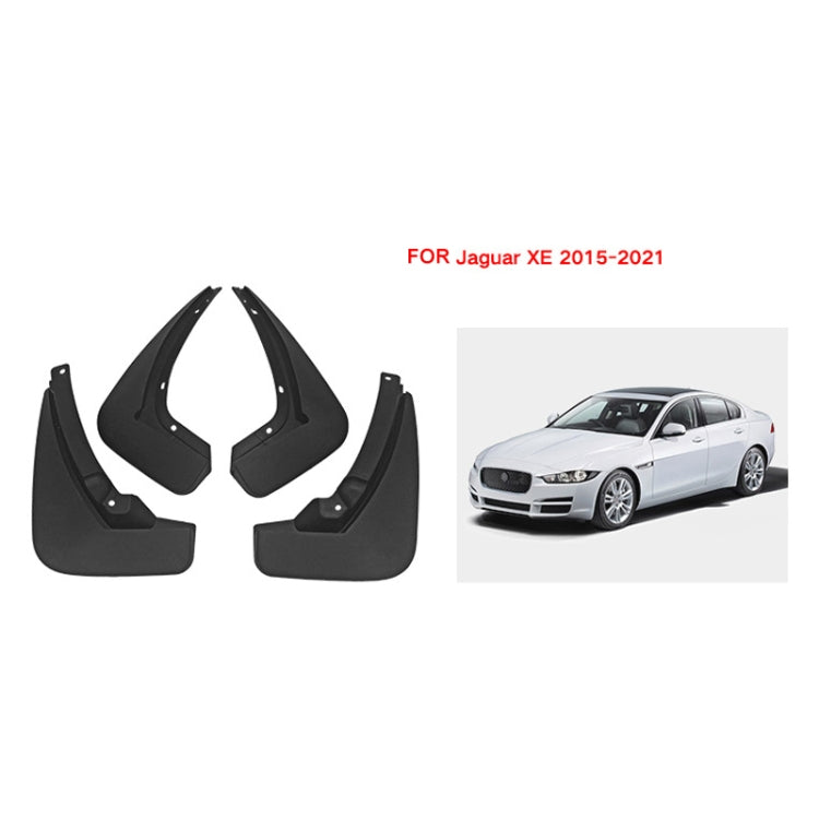 For Jaguar XE 2015-2021 4pcs/Set Car Auto Soft Plastic Splash Flaps Fender Guard, For Jaguar XE 2015-2021