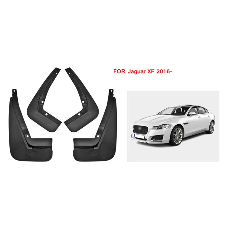 For Jaguar XF 2016 4pcs/Set Car Auto Soft Plastic Splash Flaps Fender Guard, For Jaguar XF 2016