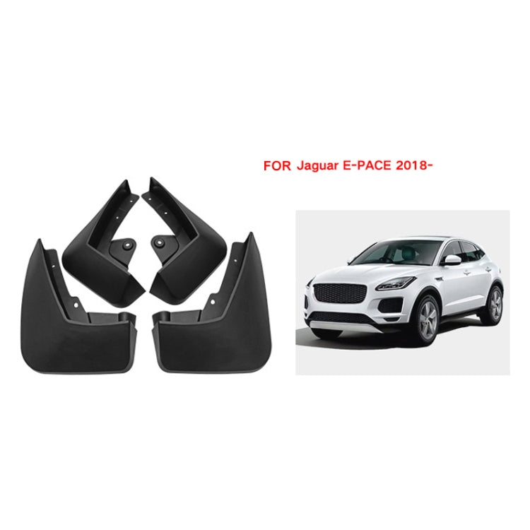 For Jaguar E-pace 2018-2023 4pcs/Set Car Auto Soft Plastic Splash Flaps Fender Guard, For Jaguar E-pace 2018-2023