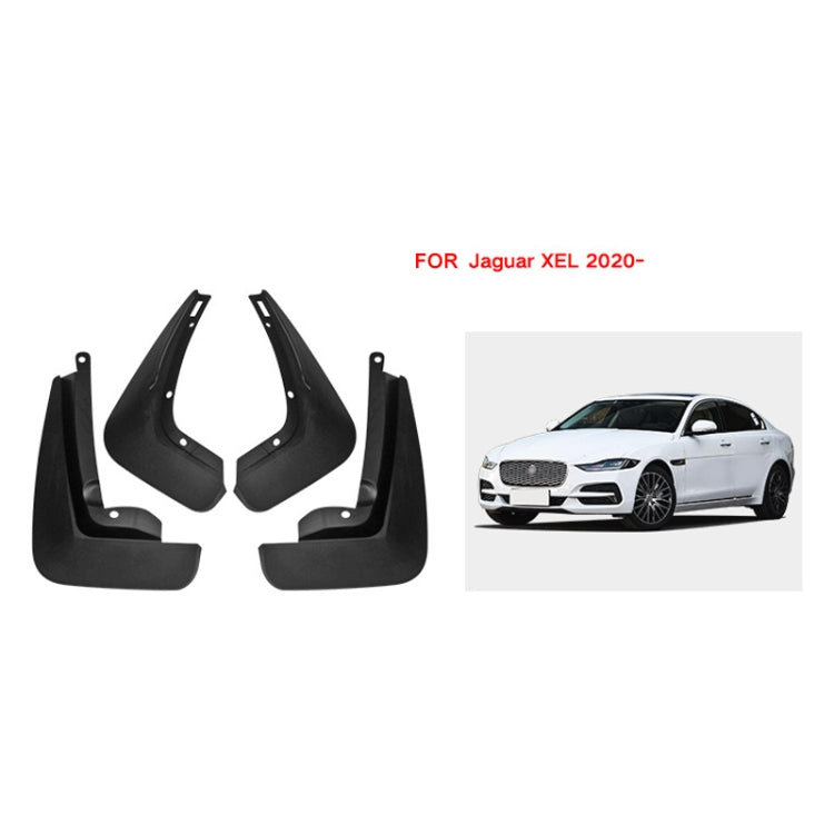 For Jaguar XEL 2020 4pcs/Set Car Auto Soft Plastic Splash Flaps Fender Guard, For Jaguar XEL 2020