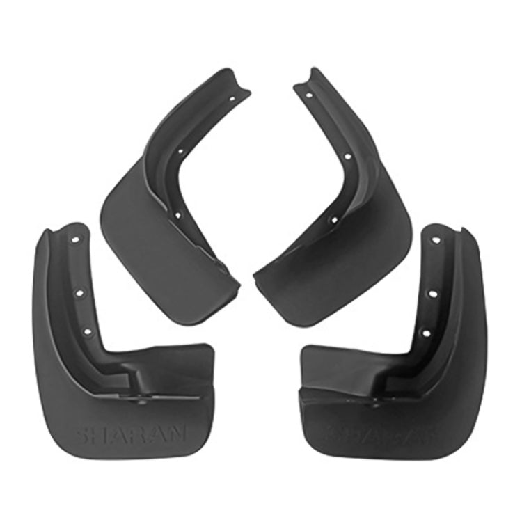 For Volkswagen Sharan 2012-2019 4pcs/Set Car Auto Soft Plastic Splash Flaps Fender Guard, For Volkswagen Sharan 2012-2019