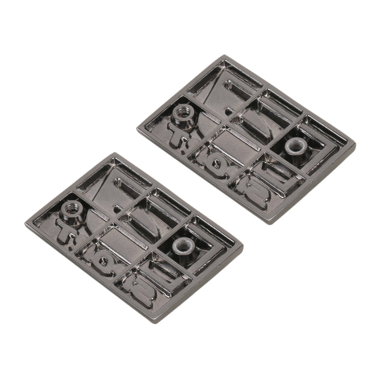 2pcs Car Type D F-SPORT Aluminum Alloy Personalized Decorative Stickers, Size:3.8x2.8x0.4cm, Size:3.8x2.8x0.4cm